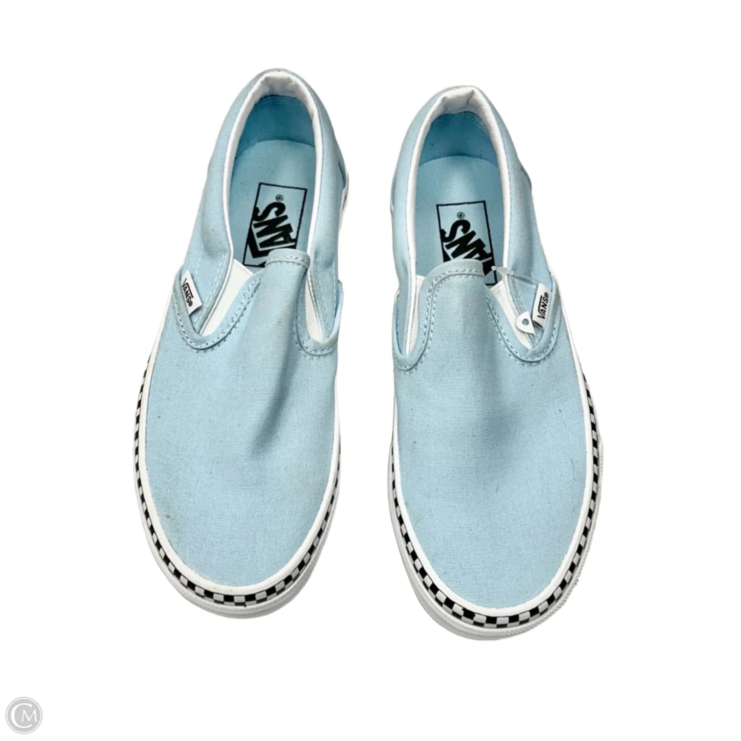 Shoes Sneakers By Vans In Blue & White, Size: 6