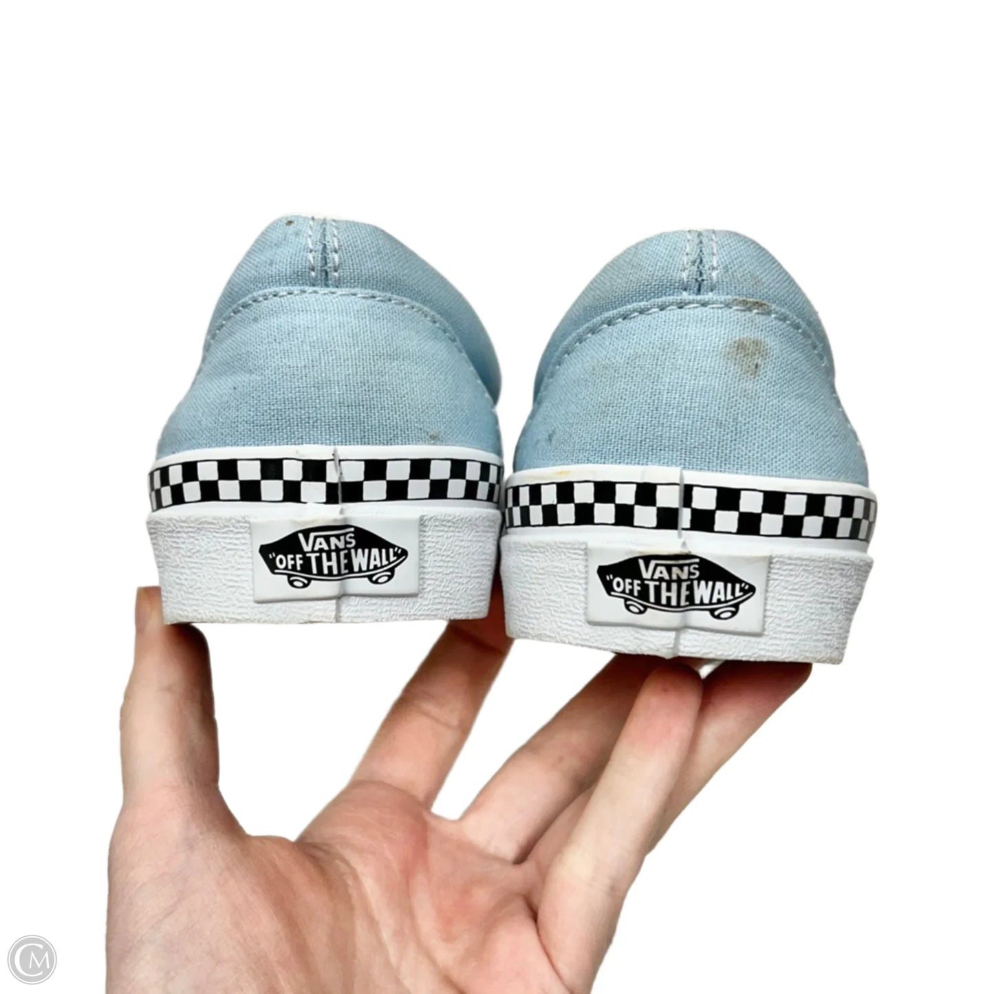 Shoes Sneakers By Vans In Blue & White, Size: 6