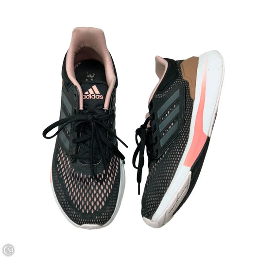 Shoes Athletic By Adidas In Black & Pink, Size: 10