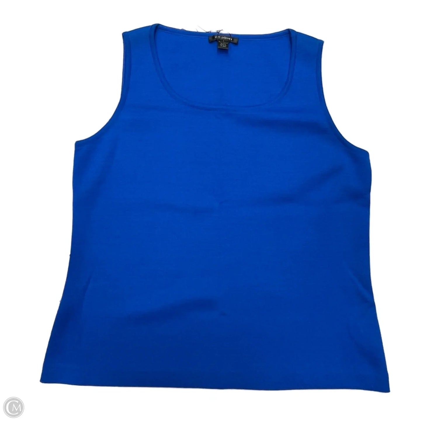 Tank Top Designer By St. John In Blue, Size: L