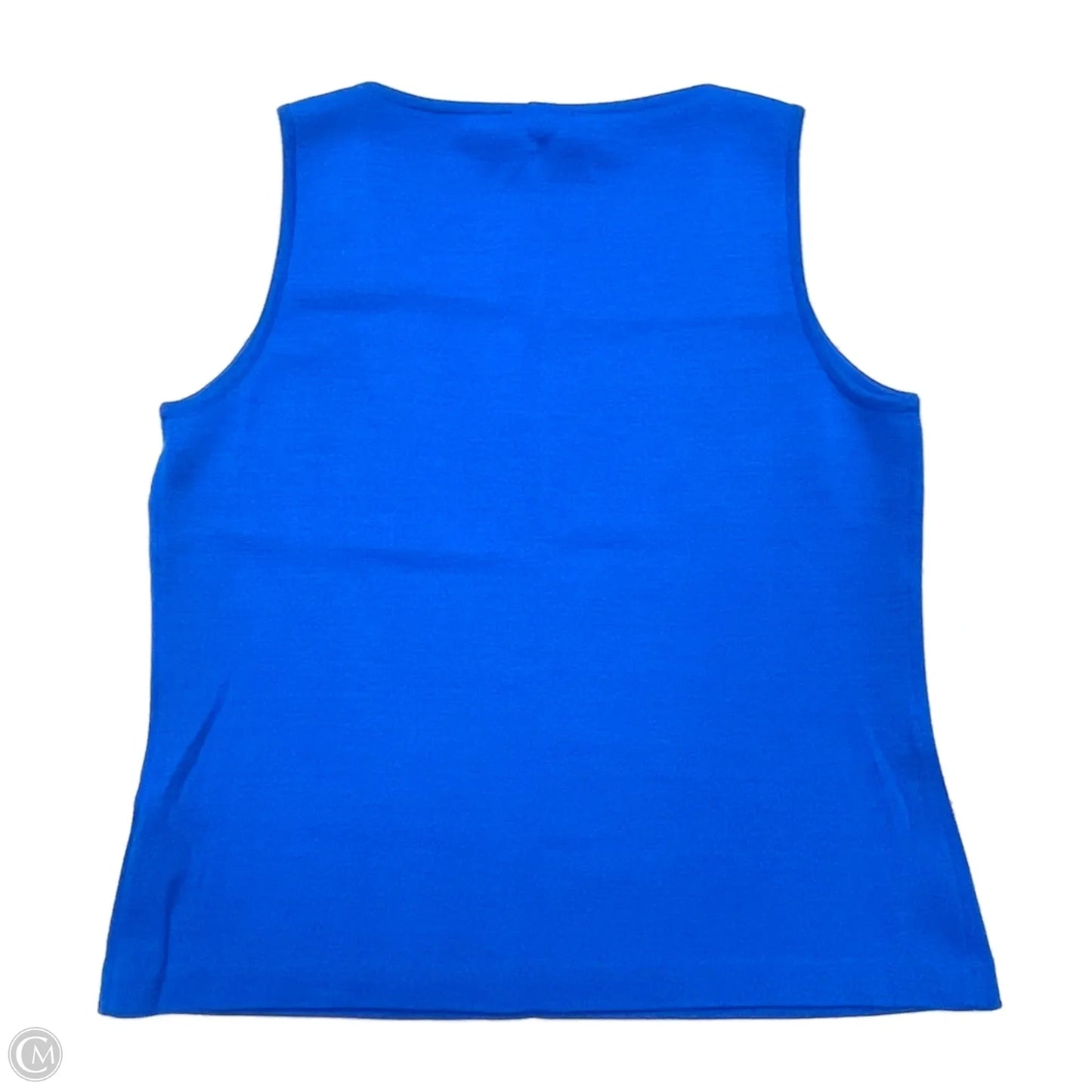 Tank Top Designer By St. John In Blue, Size: L