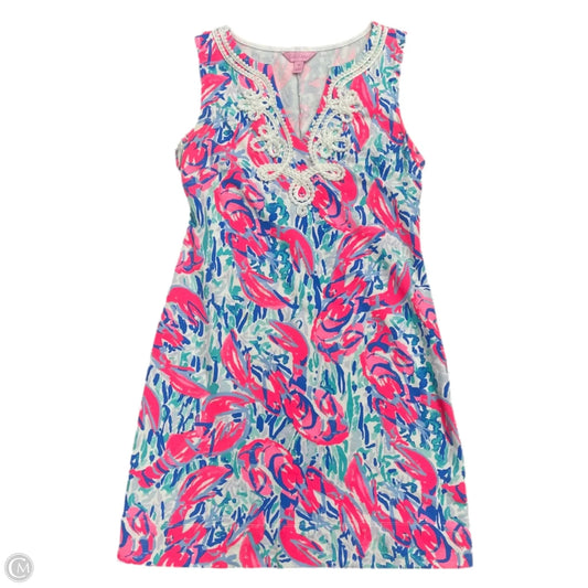 Dress Designer By Lilly Pulitzer In Blue & Pink, Size: Xs