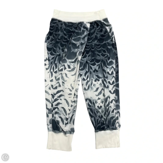 Athletic Pants By Lululemon In Cream & Grey, Size: S