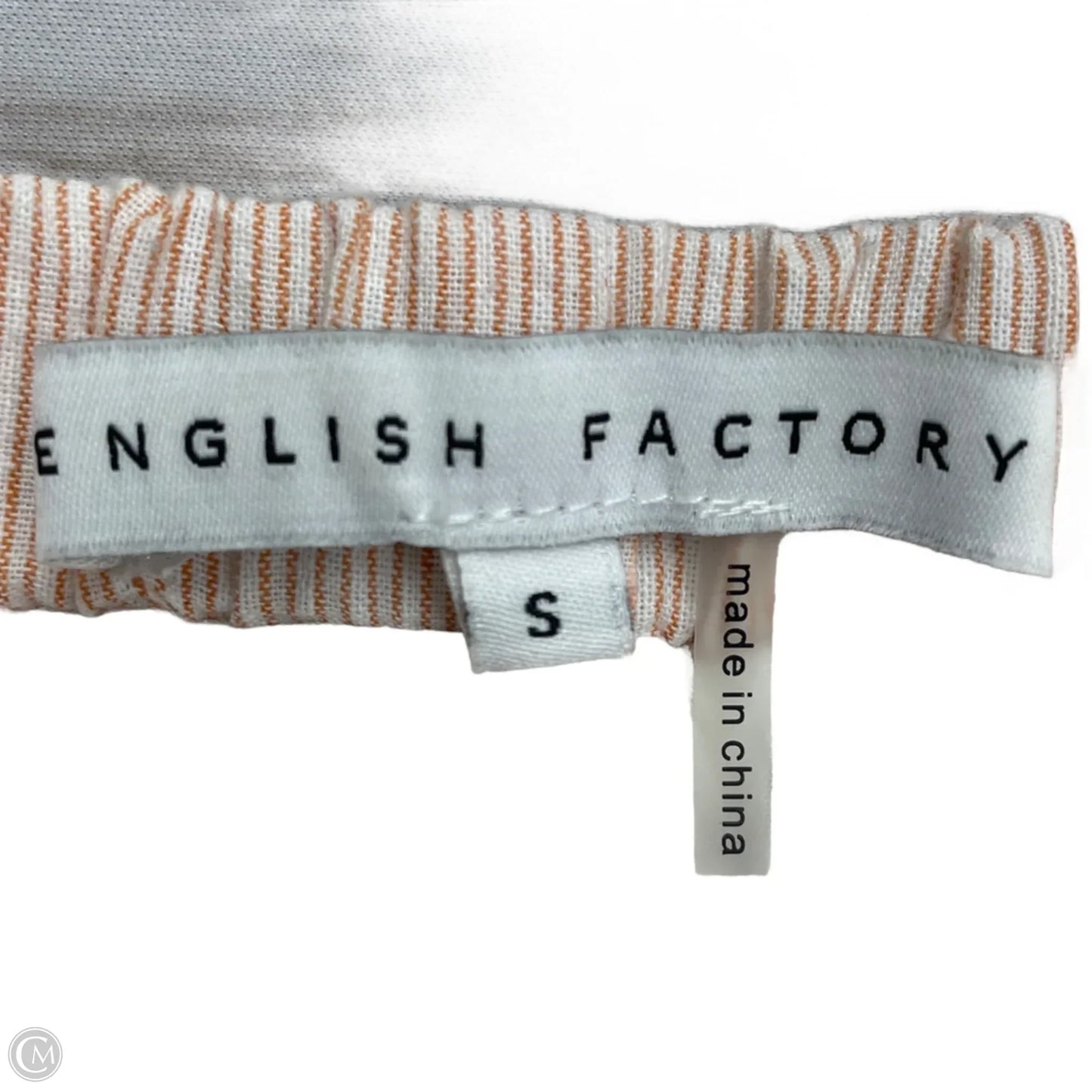 Skirt Mini & Short By English Factory In White & Yellow, Size: S