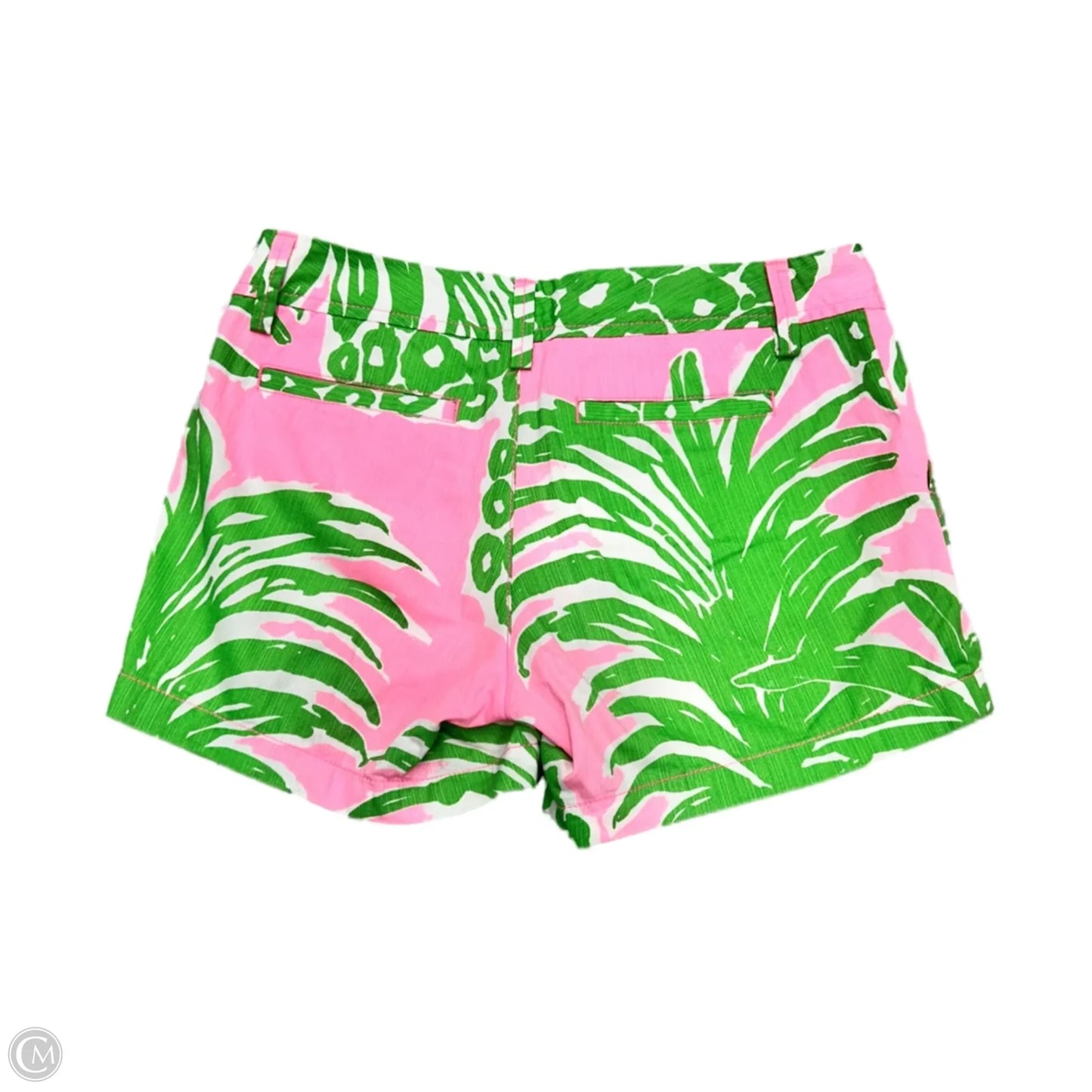 Shorts Designer By Lilly Pulitzer In Green & Pink, Size: 4