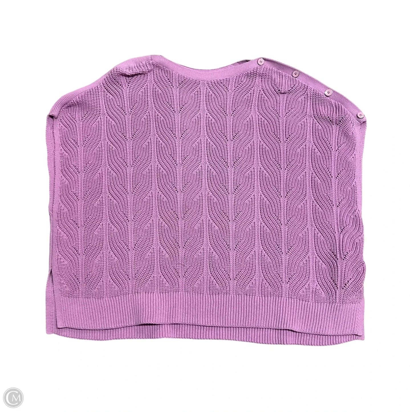 Sweater Short Sleeve By Talbots In Purple