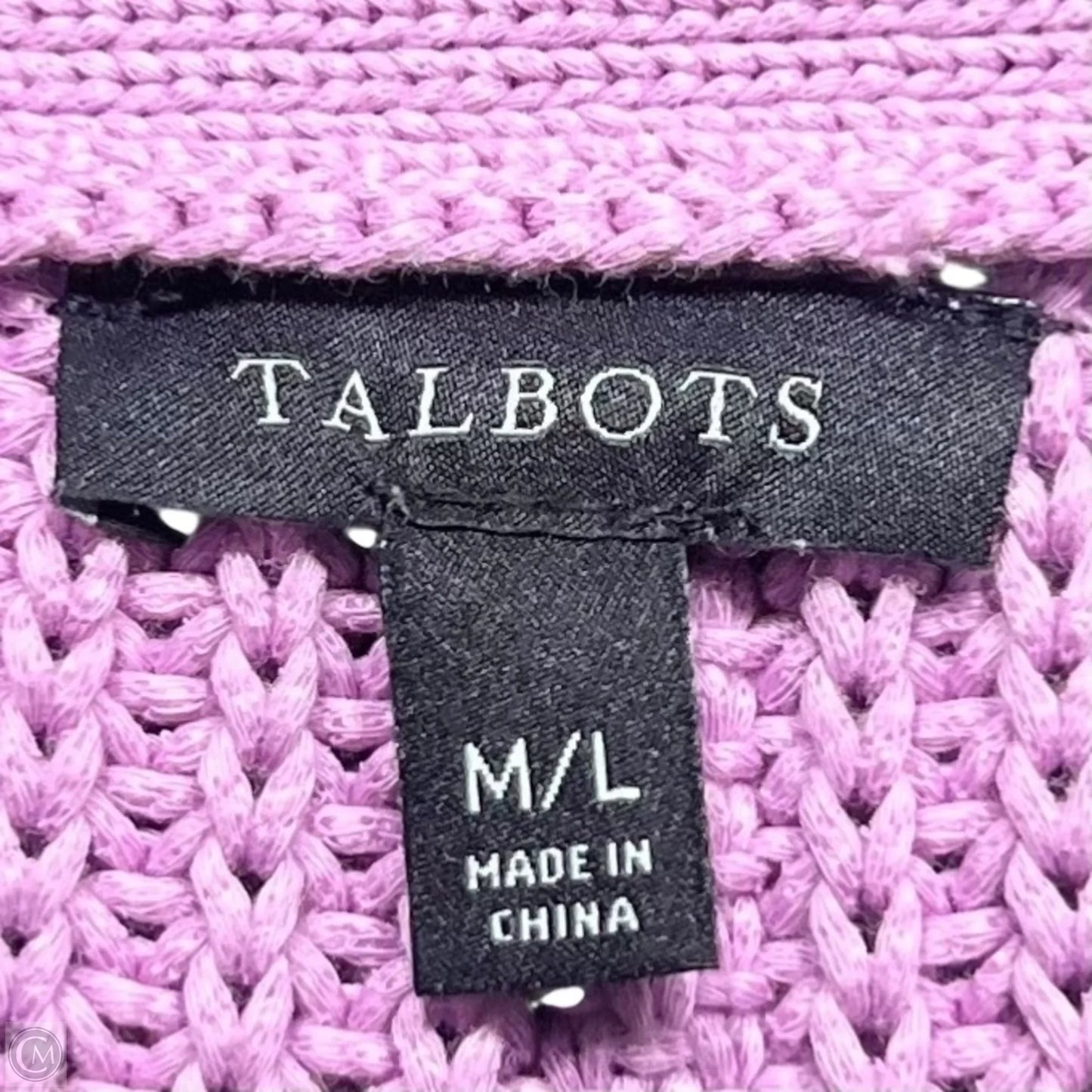 Sweater Short Sleeve By Talbots In Purple