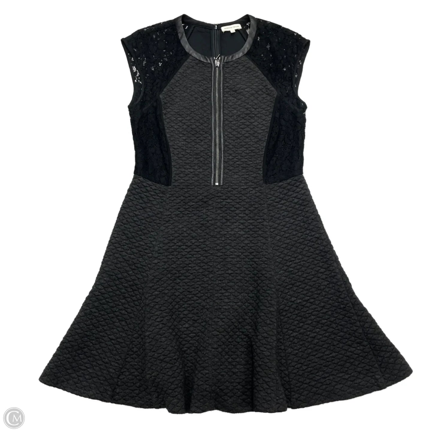 Dress Work By Rebecca Taylor In Black & Grey, Size: M