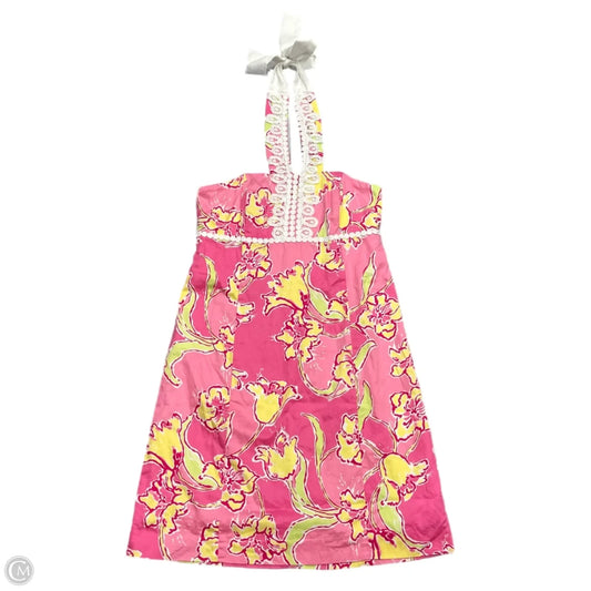 Dress Designer By Lilly Pulitzer In Pink & Yellow, Size: S