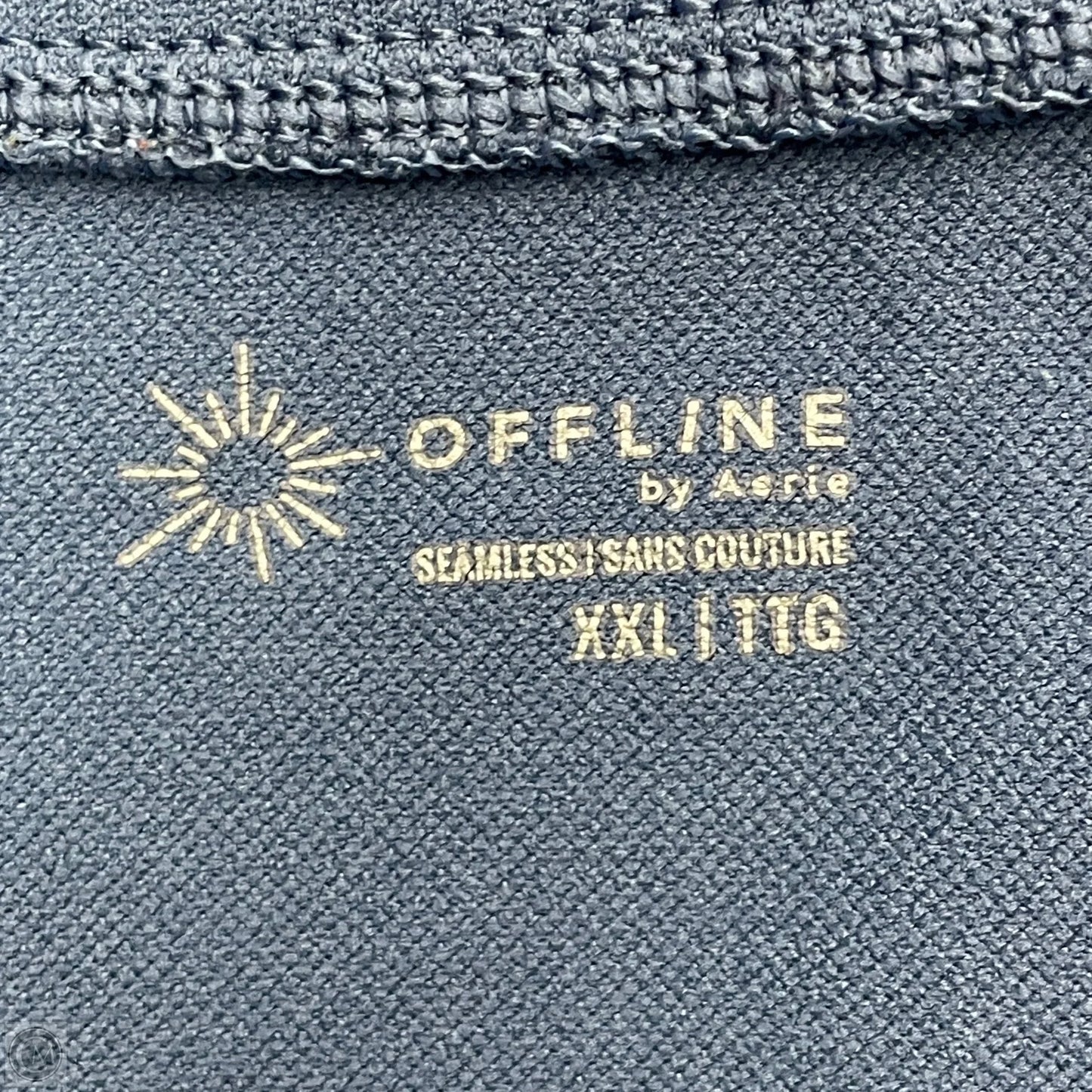 Athletic Top Long Sleeve Crewneck By Aerie In Blue, Size: Xxl