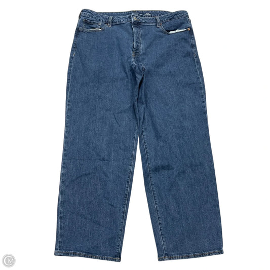 Jeans Straight By Old Navy In Blue Denim, Size: 20
