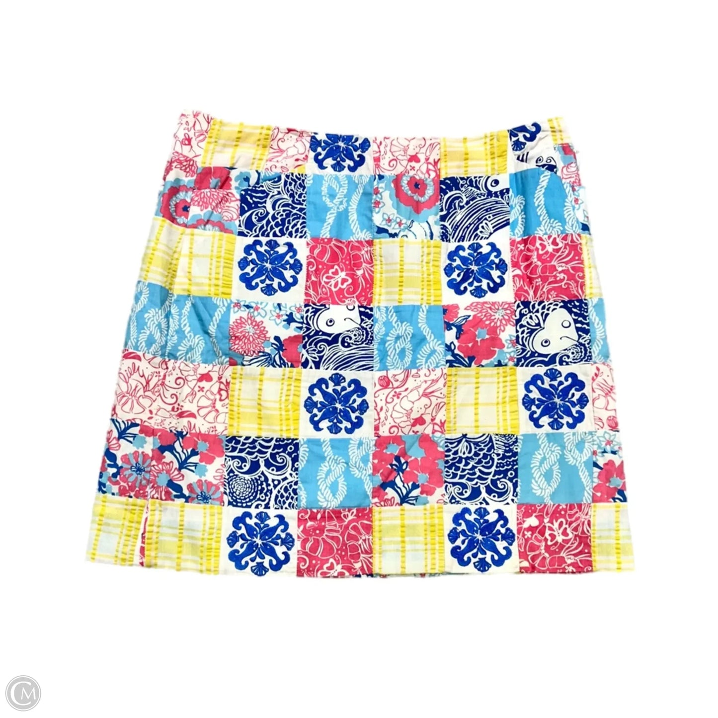 Skirt Designer By Lilly Pulitzer In Blue & Pink, Size: 8