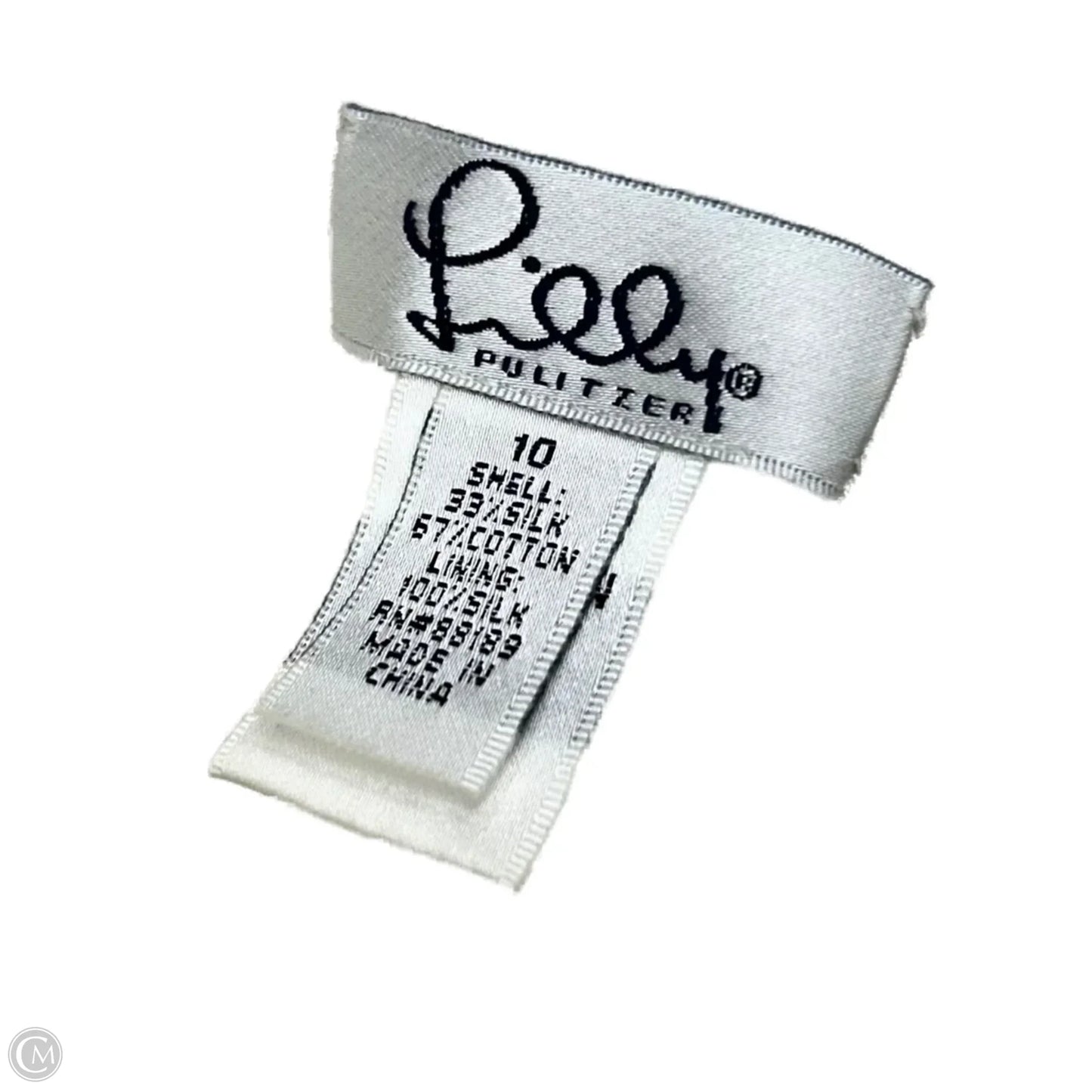 Dress Designer By Lilly Pulitzer In White & Yellow, Size: M