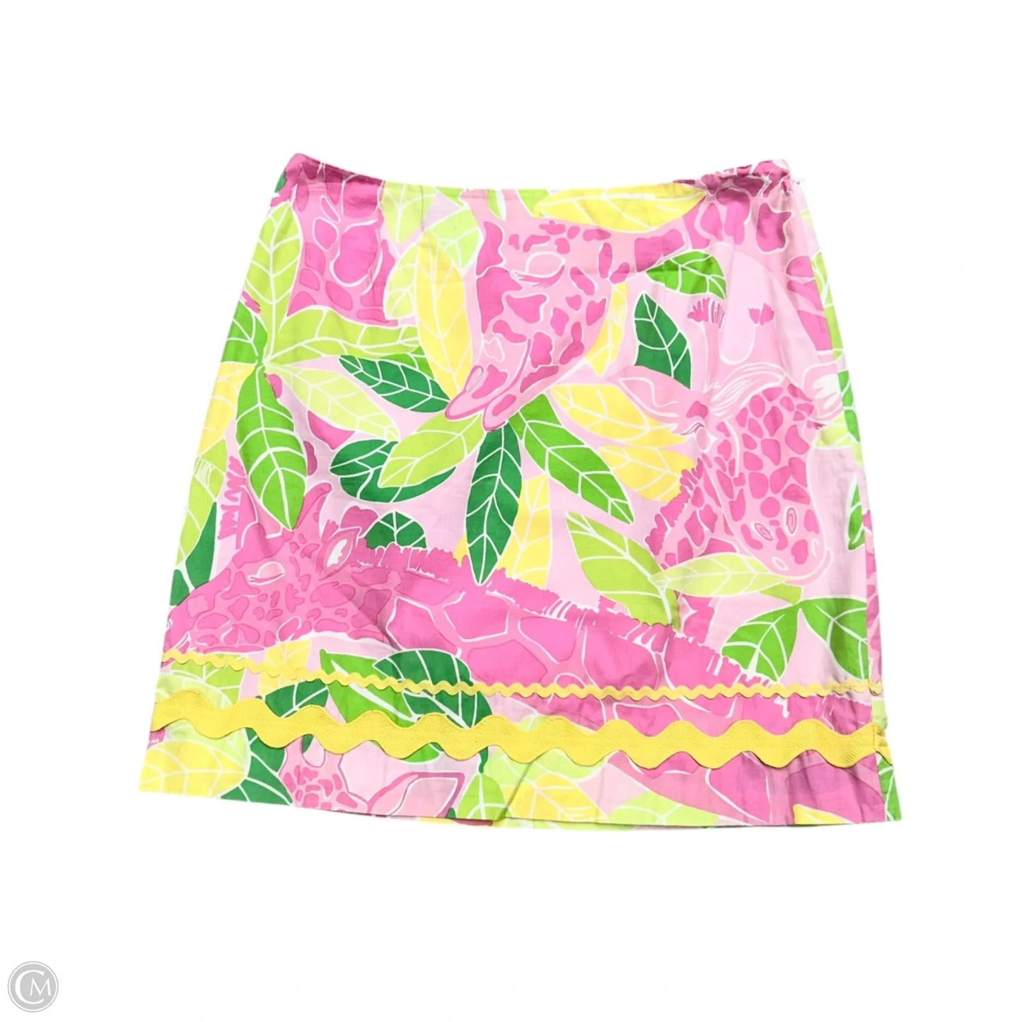 Skirt Designer By Lilly Pulitzer In Green & Pink, Size: M