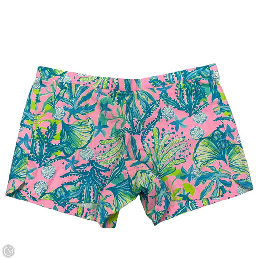 Shorts Designer By Lilly Pulitzer In Blue & Pink, Size: Xl