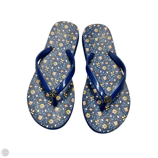 Sandals Designer By Tory Burch In Floral Print, Size: 5