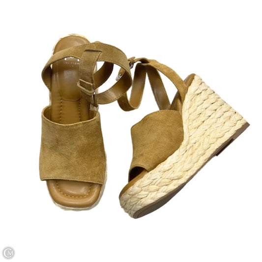 Sandals Heels Wedge By Marc Fisher In Tan, Size: 6