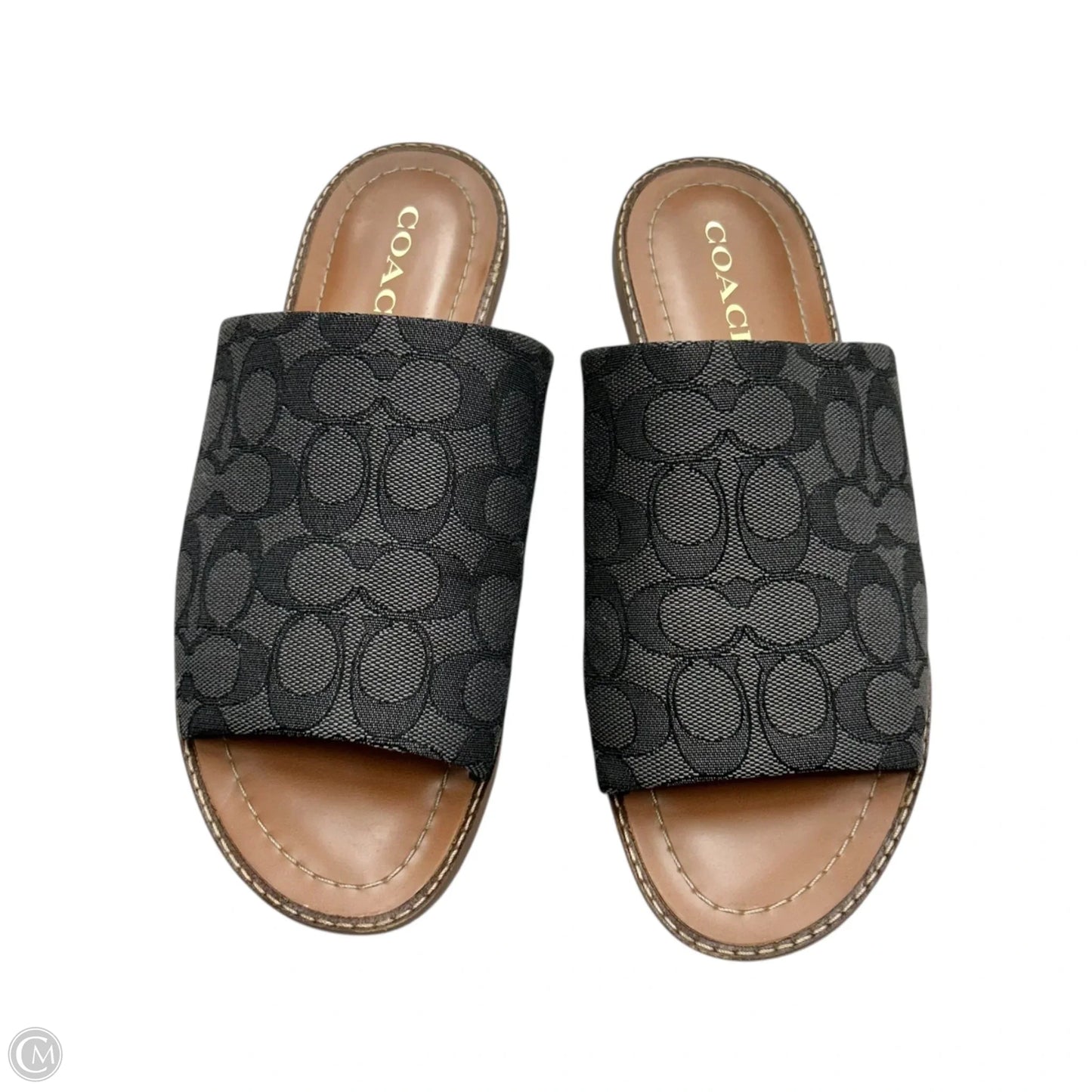 Sandals Designer By Coach In Black, Size: 9