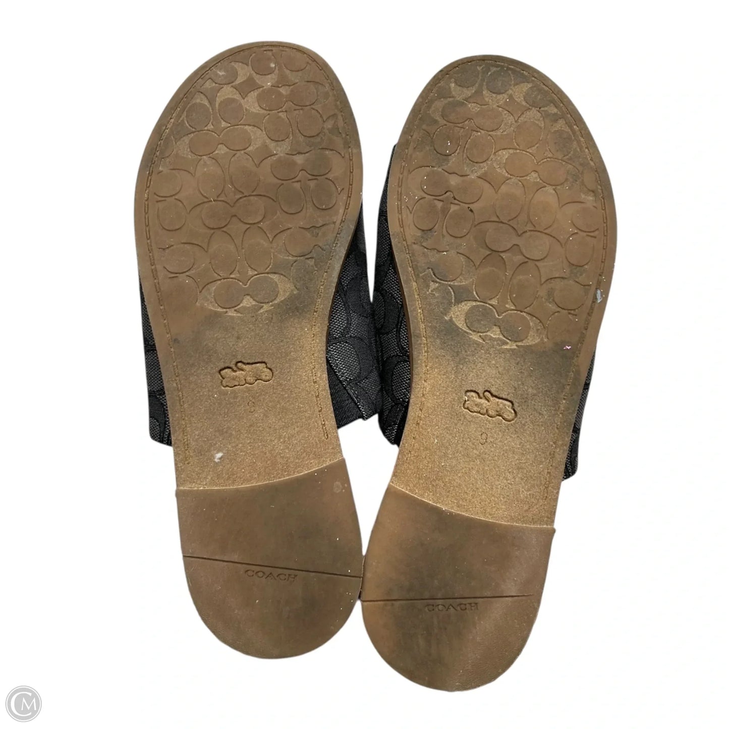Sandals Designer By Coach In Black, Size: 9