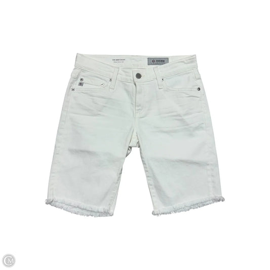 Shorts By Ag Jeans In White Denim, Size: 0
