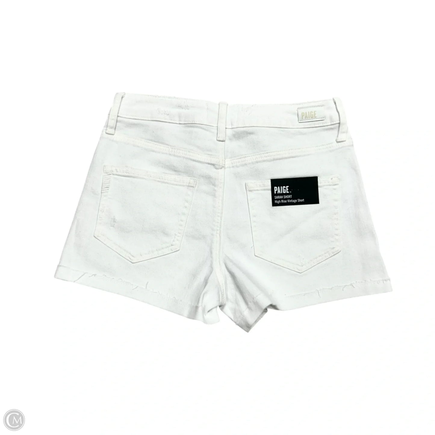 Shorts By Paige In White Denim, Size: 0