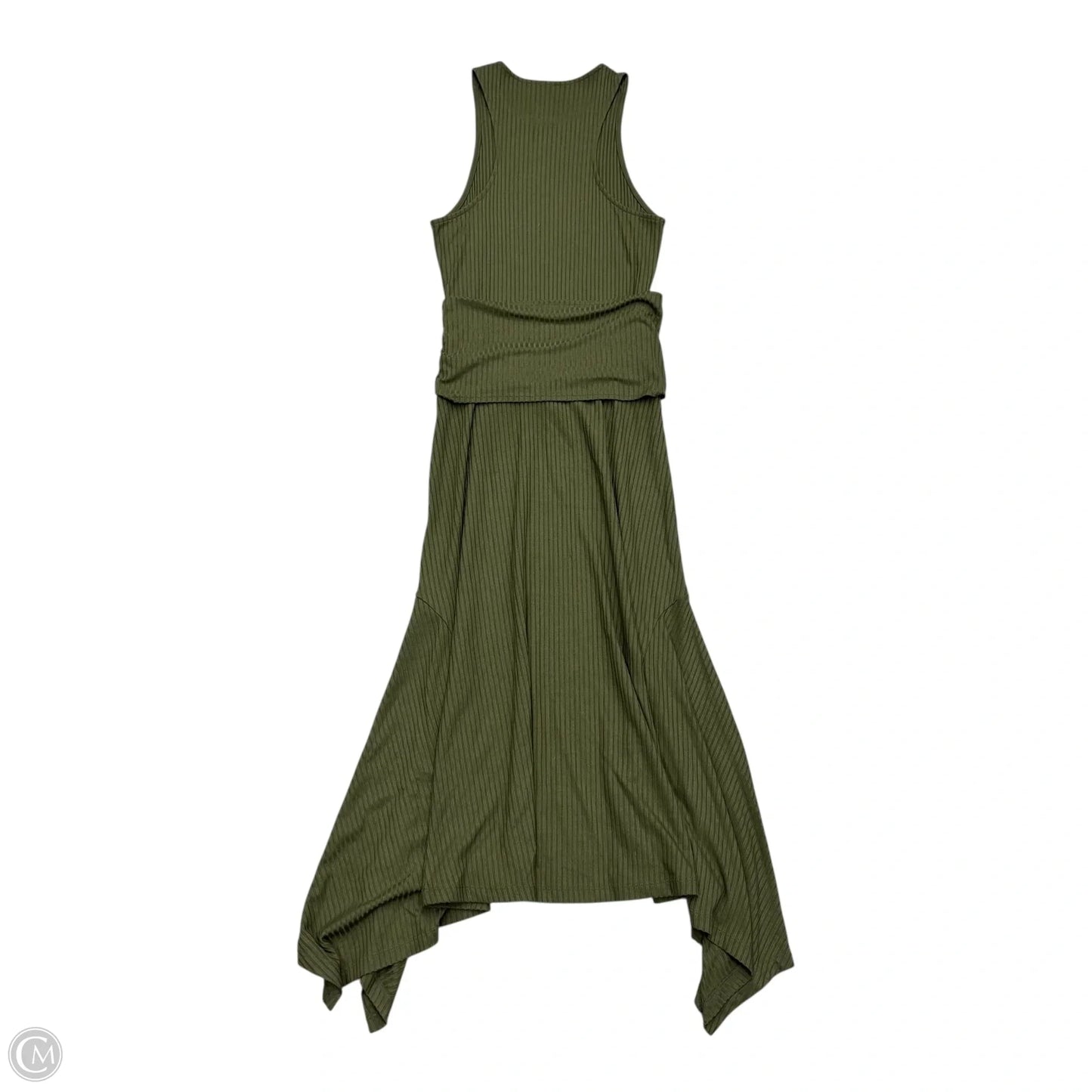 Dress Casual Midi By Anthropologie In Green, Size: Xs