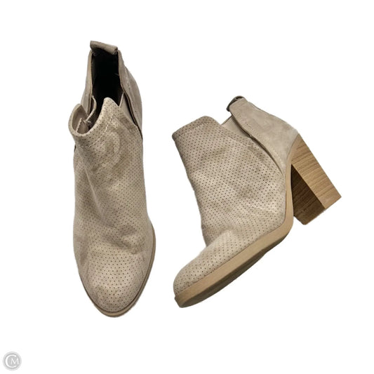Boots Ankle Heels By Universal Thread In Tan, Size: 6