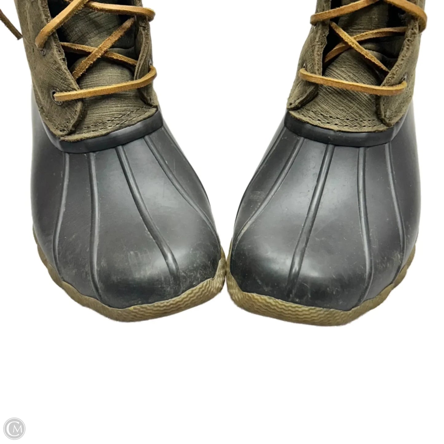 Boots Rain By Sperry In Green & Grey, Size: 6