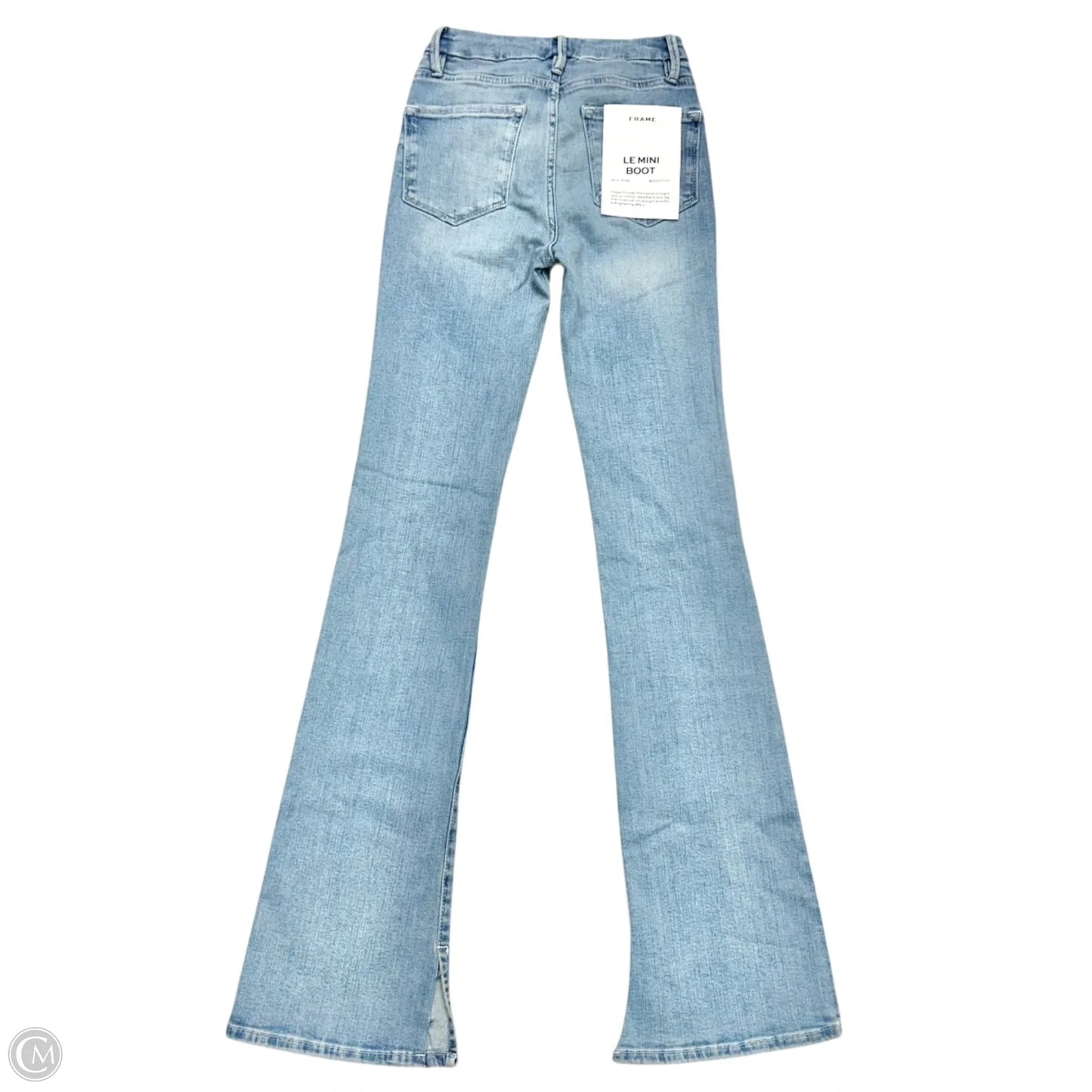 Jeans Boot Cut By Frame In Blue Denim, Size: 0