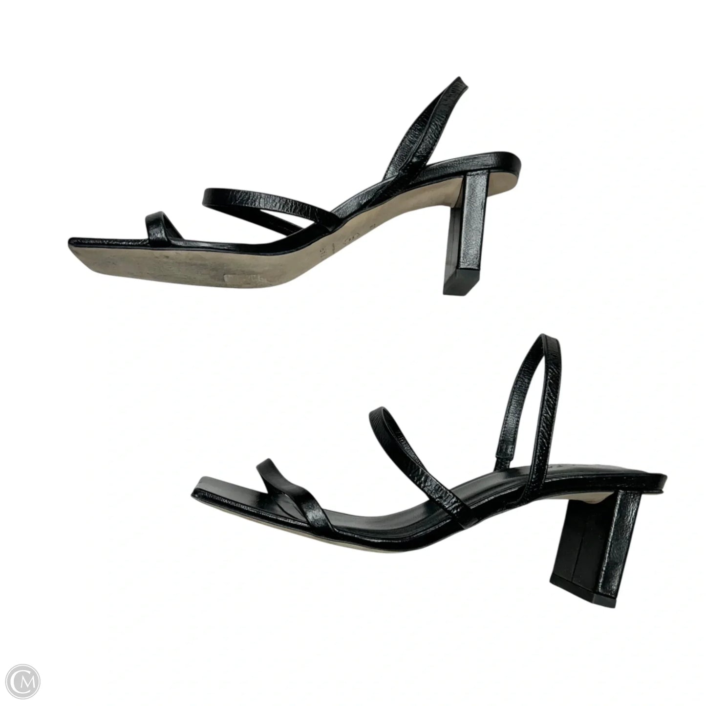 Sandals Heels Block By By Far In Black, Size: 7.5