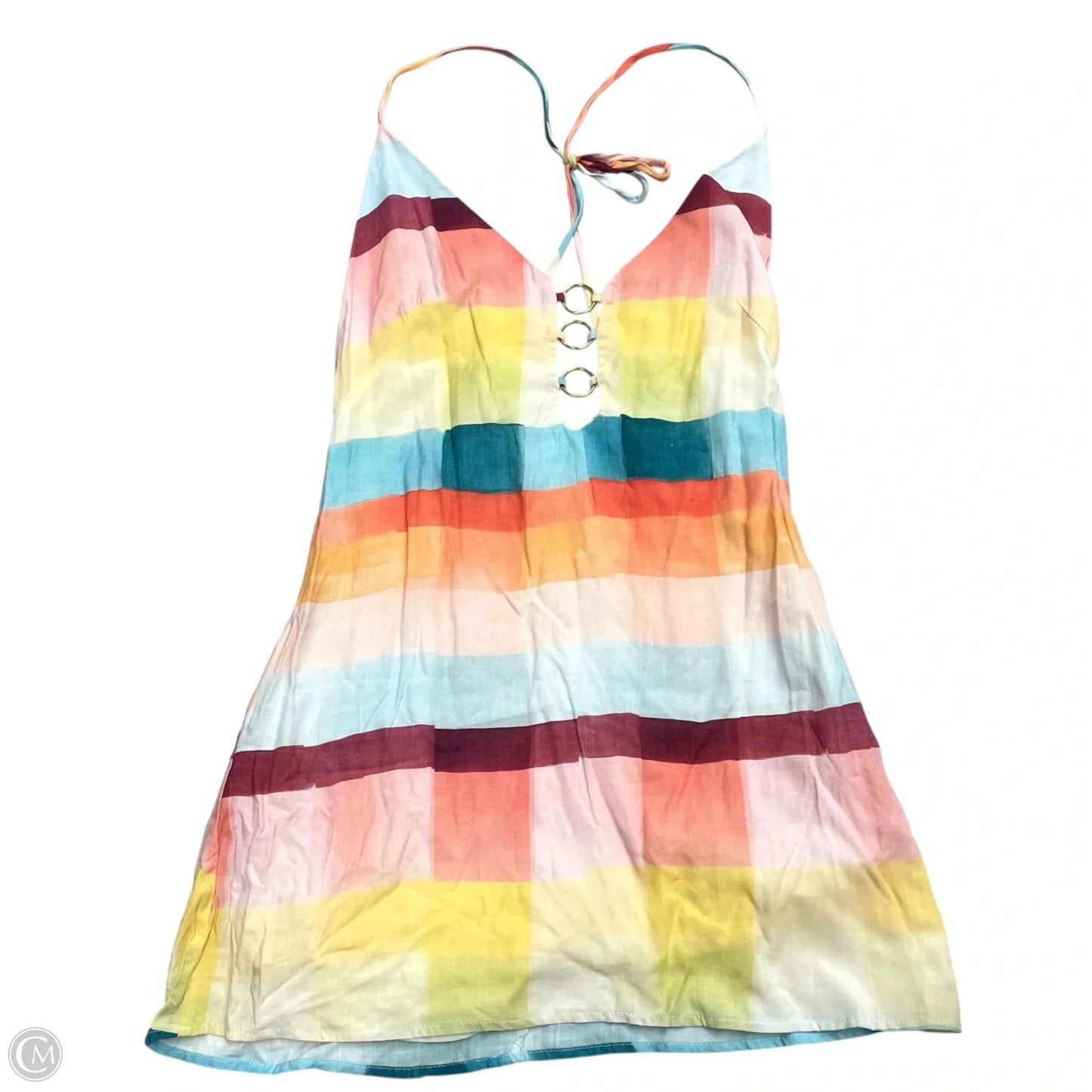 Dress Casual Short By Bomar In Rainbow Print, Size: L