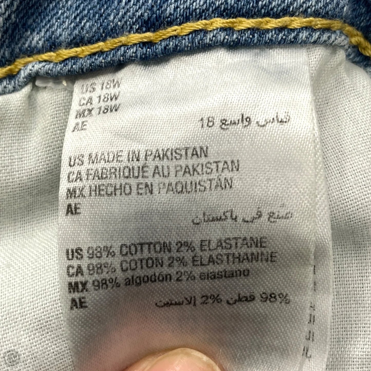 Jeans Flared By On 34th In Blue Denim, Size: 18