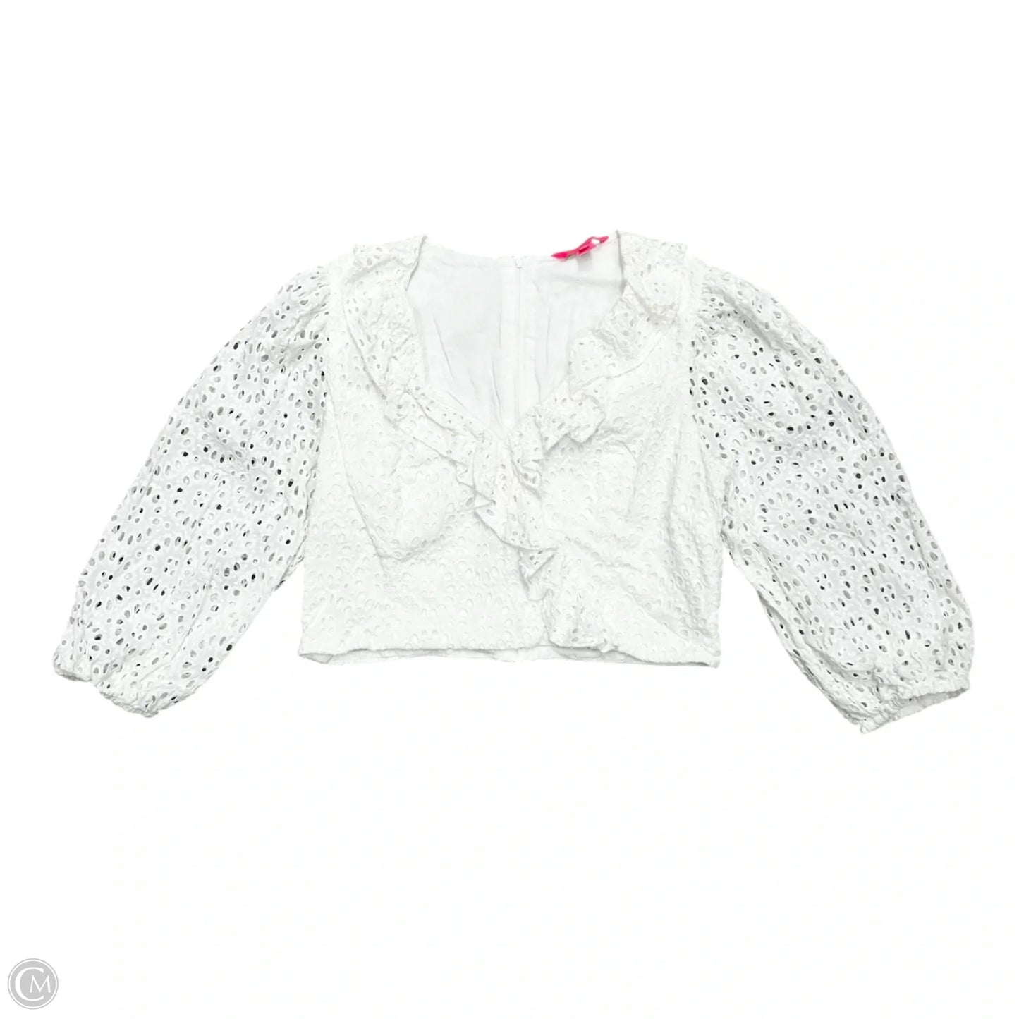 Top Long Sleeve Designer By Lilly Pulitzer In White, Size: Xl