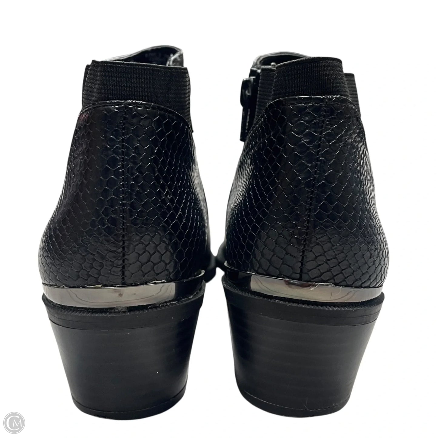 Boots Ankle Heels By Simply Vera In Black, Size: 8