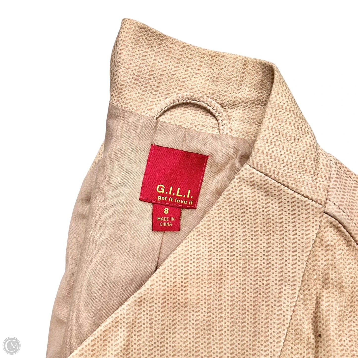 Jacket Moto By Gili In Peach, Size: M