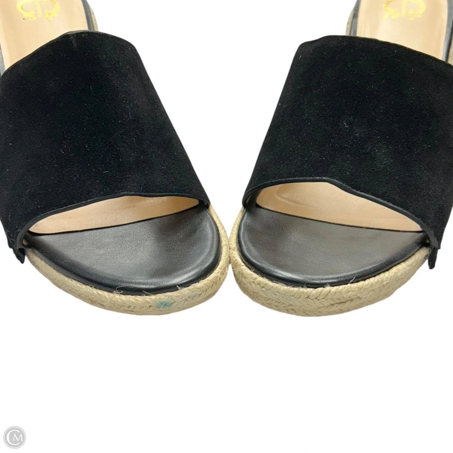 Sandals Heels Wedge By C Wonder In Black, Size: 10