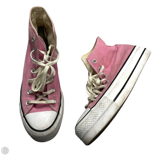 Shoes Sneakers Platform By Converse In Pink, Size: 8.5