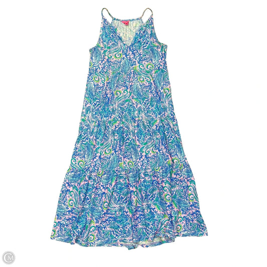 Dress Designer By Lilly Pulitzer In Blue & Pink, Size: M