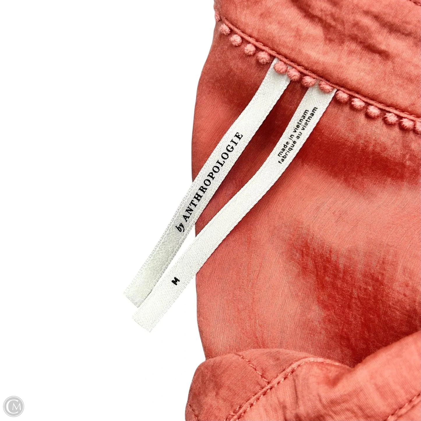 Blouse Long Sleeve By Anthropologie In Peach, Size: M