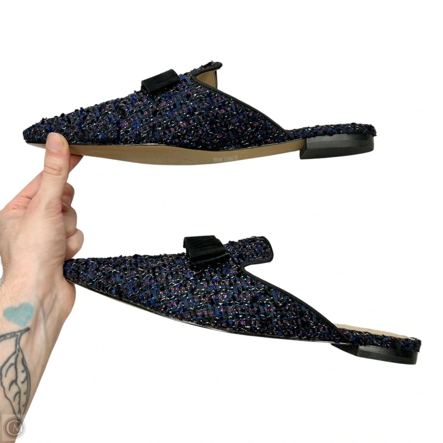 Shoes Flats By Ann Taylor In Navy, Size: 7.5