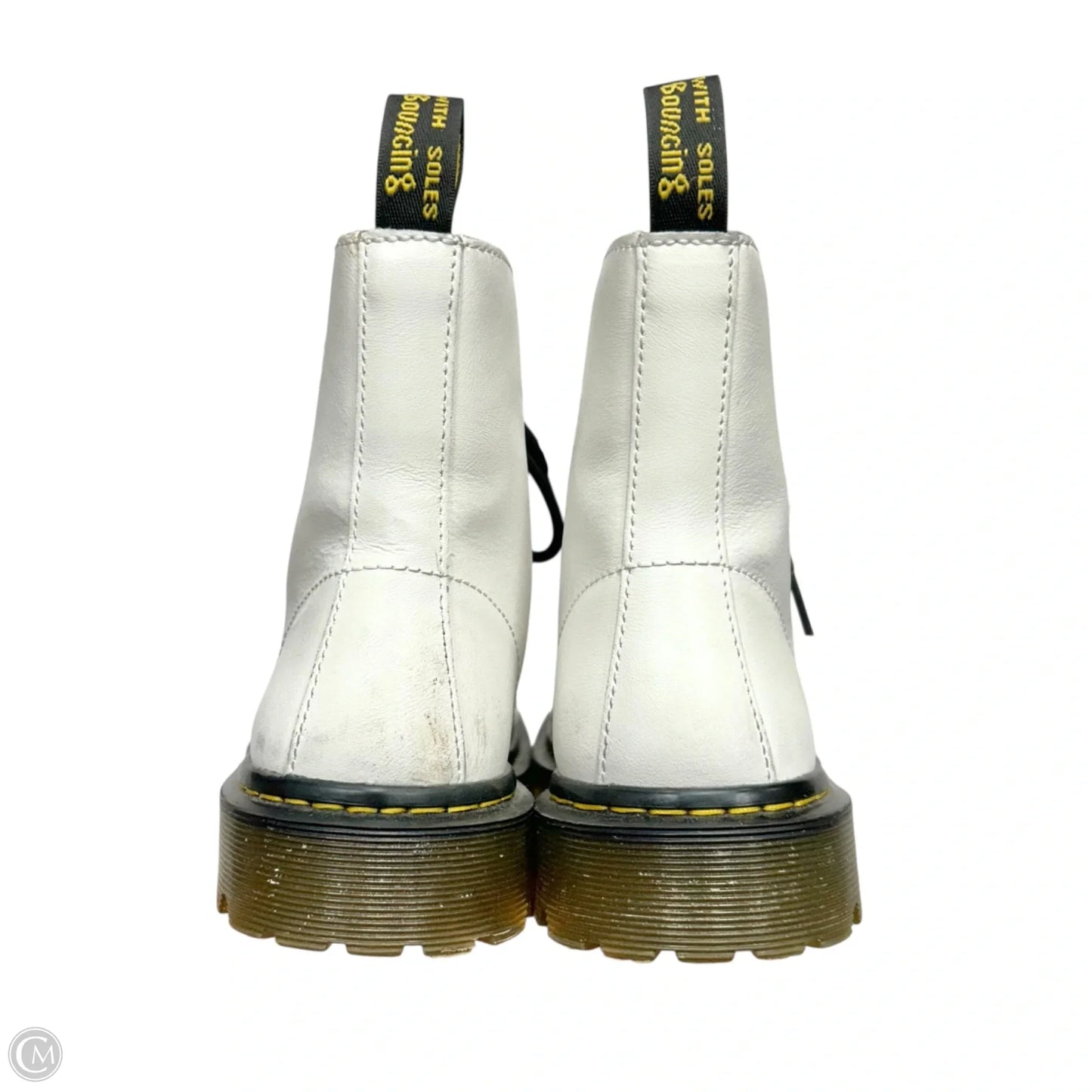 Boots Combat By Dr Martens In White, Size: 7
