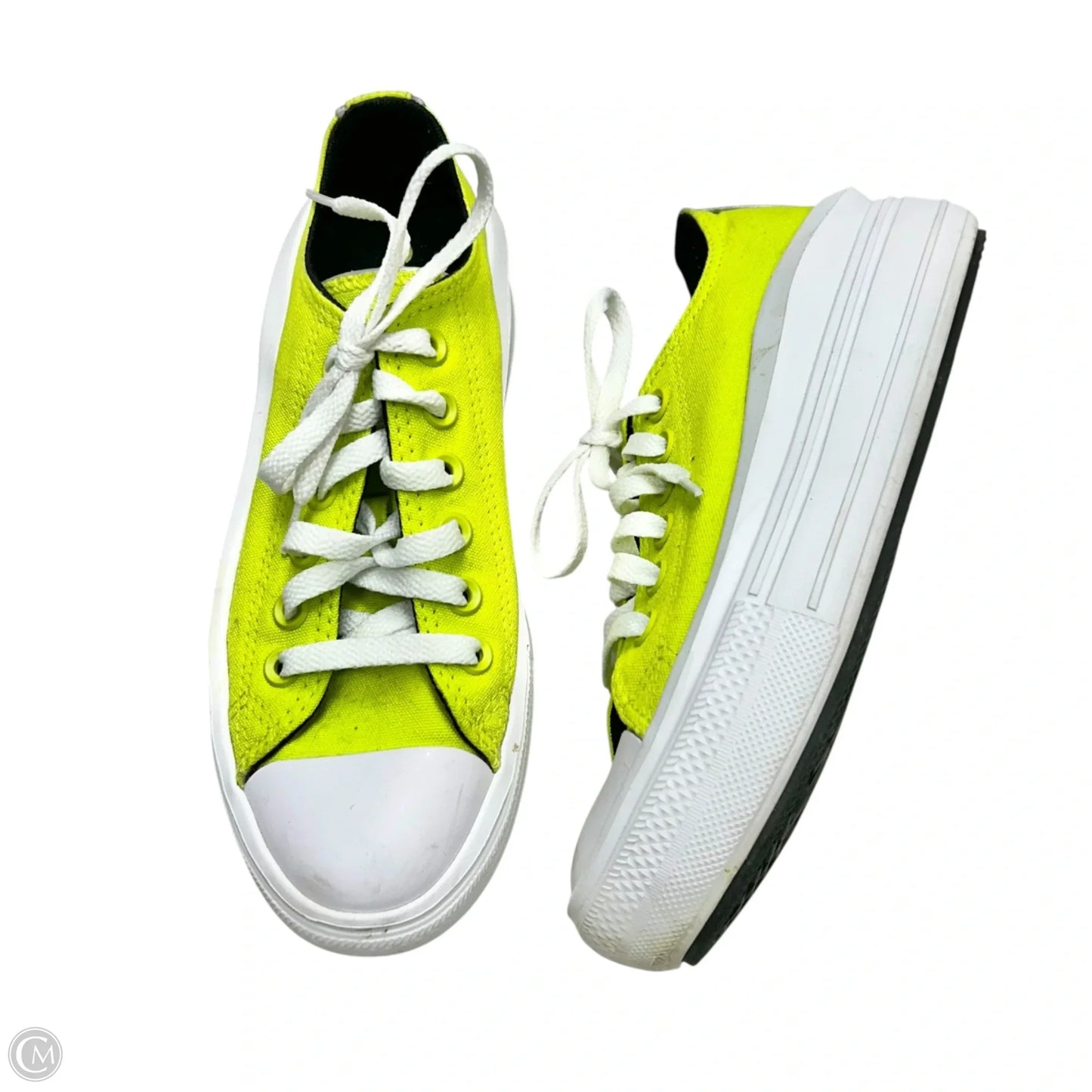 Shoes Sneakers Platform By Converse In Chartreuse, Size: 6