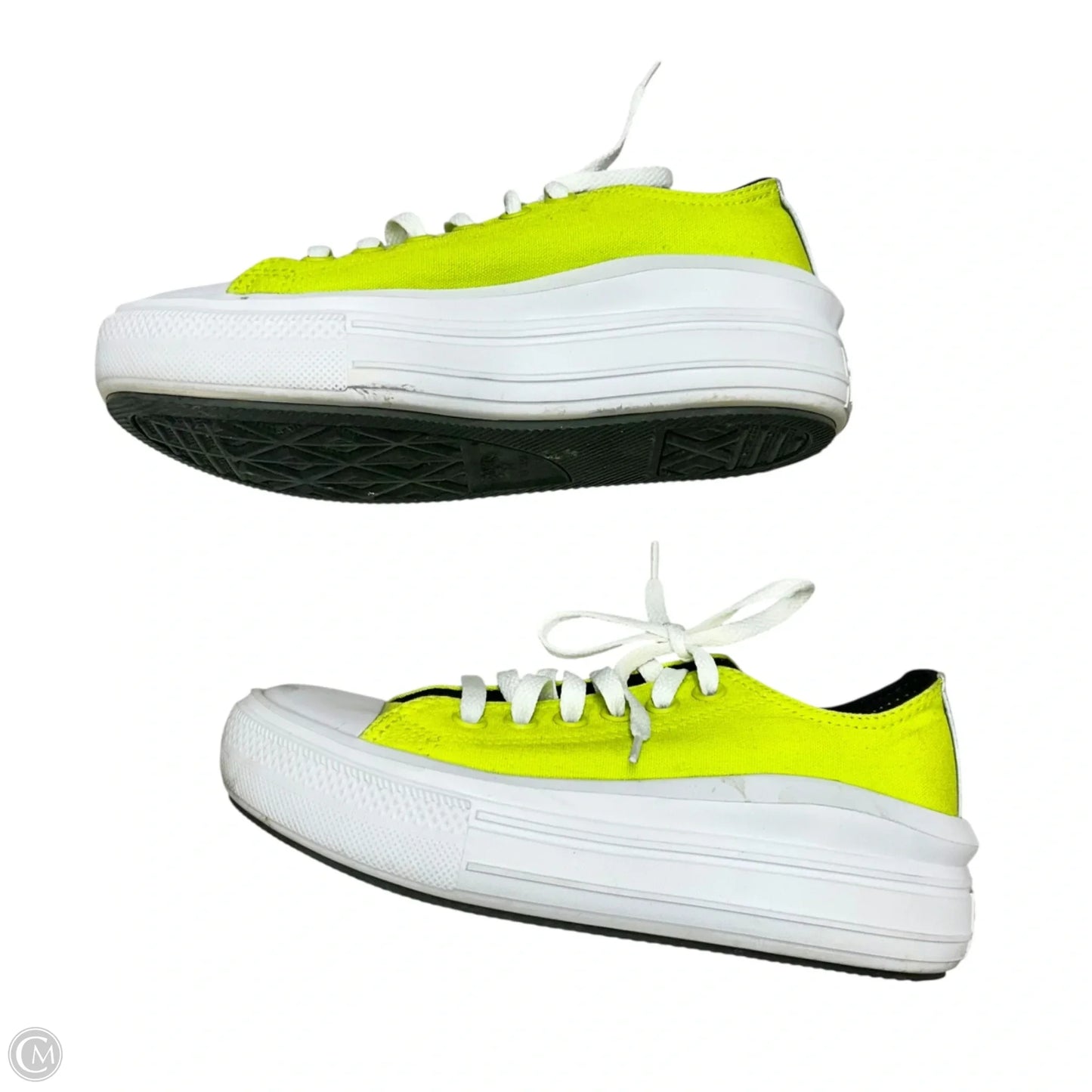 Shoes Sneakers Platform By Converse In Chartreuse, Size: 6
