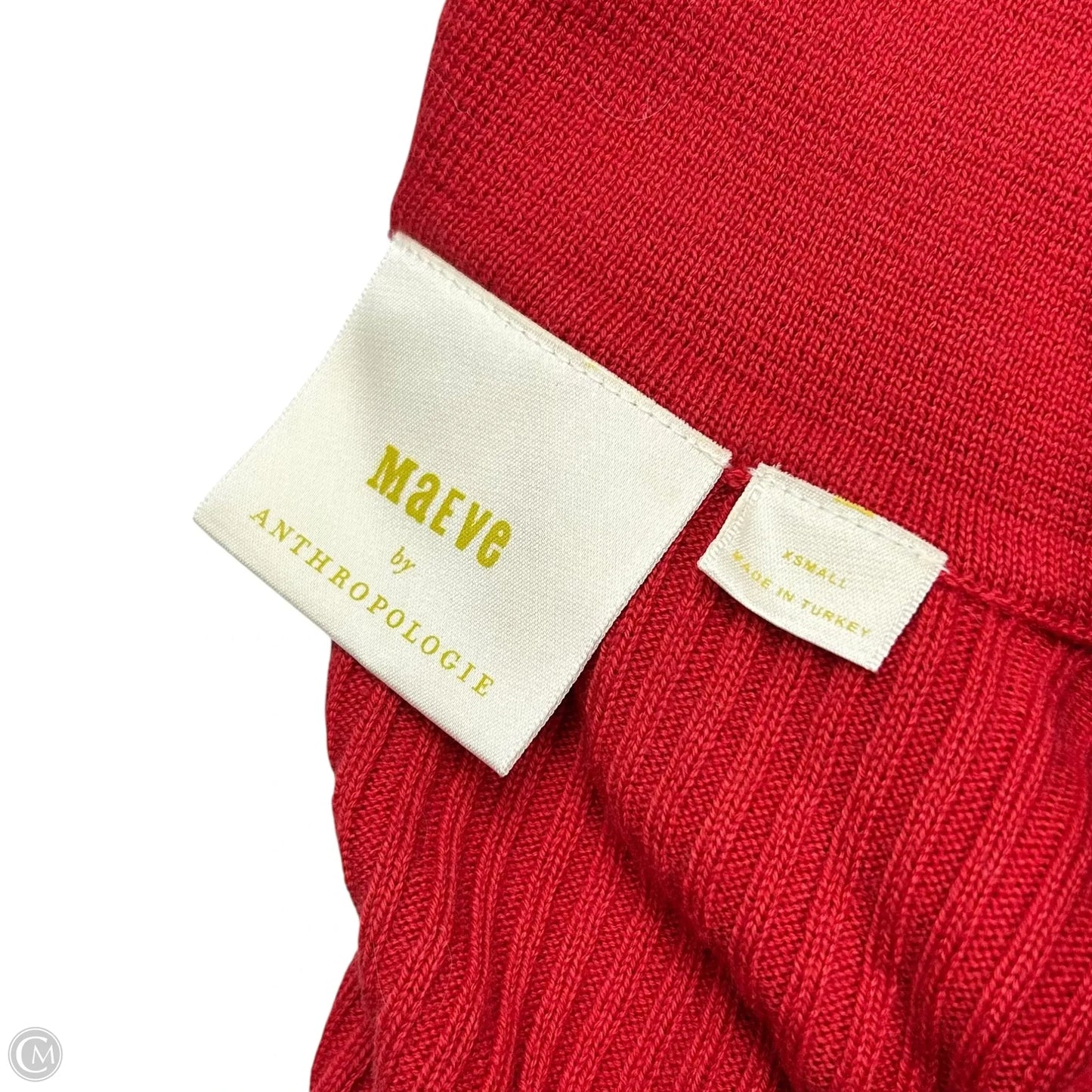 Top Long Sleeve By Maeve In Red, Size: Xs