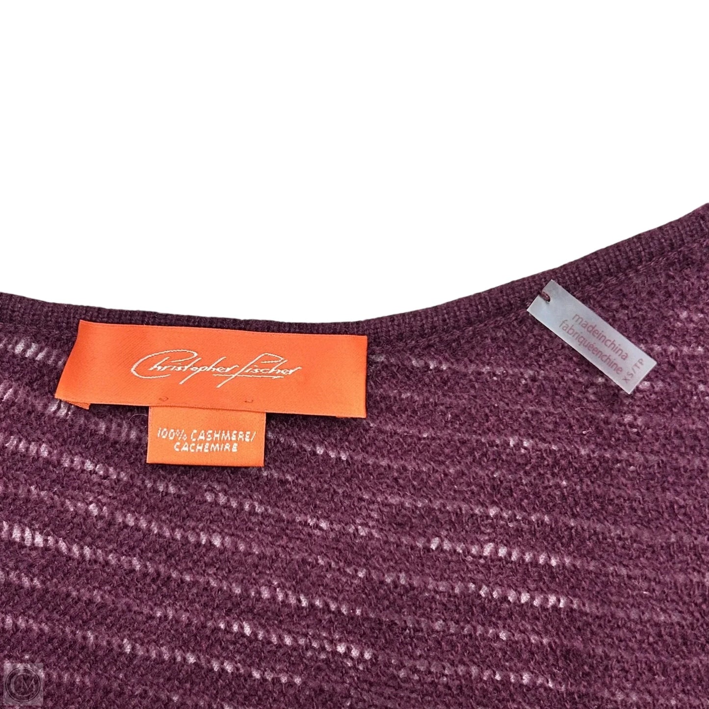 Sweater Cashmere By Christopher Fisher In Maroon, Size: Xs