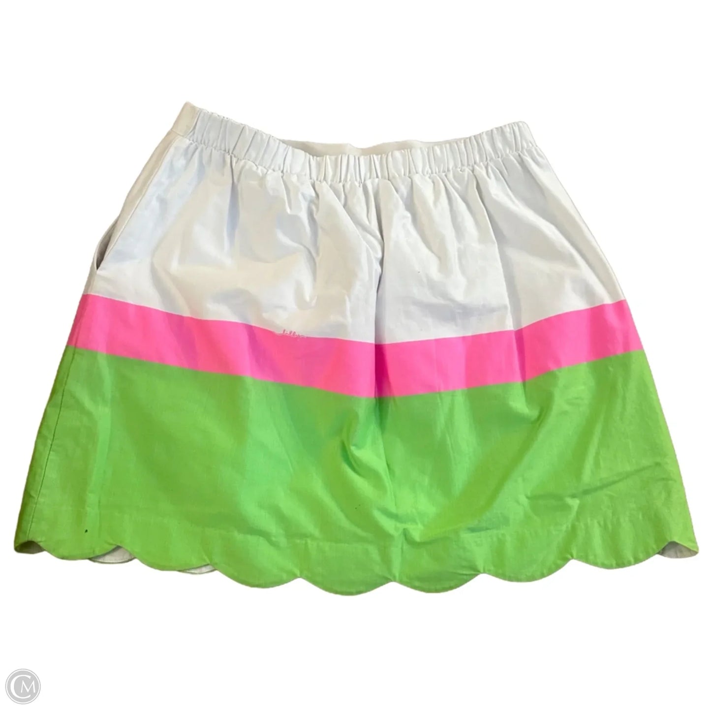 Skirt Designer By Lilly Pulitzer In Pink & White, Size: M