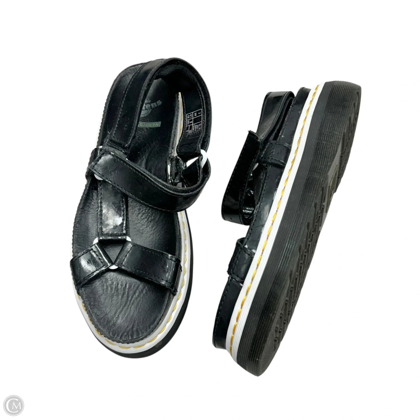 Sandals Heels Platform By Dr Martens In Black, Size: 9