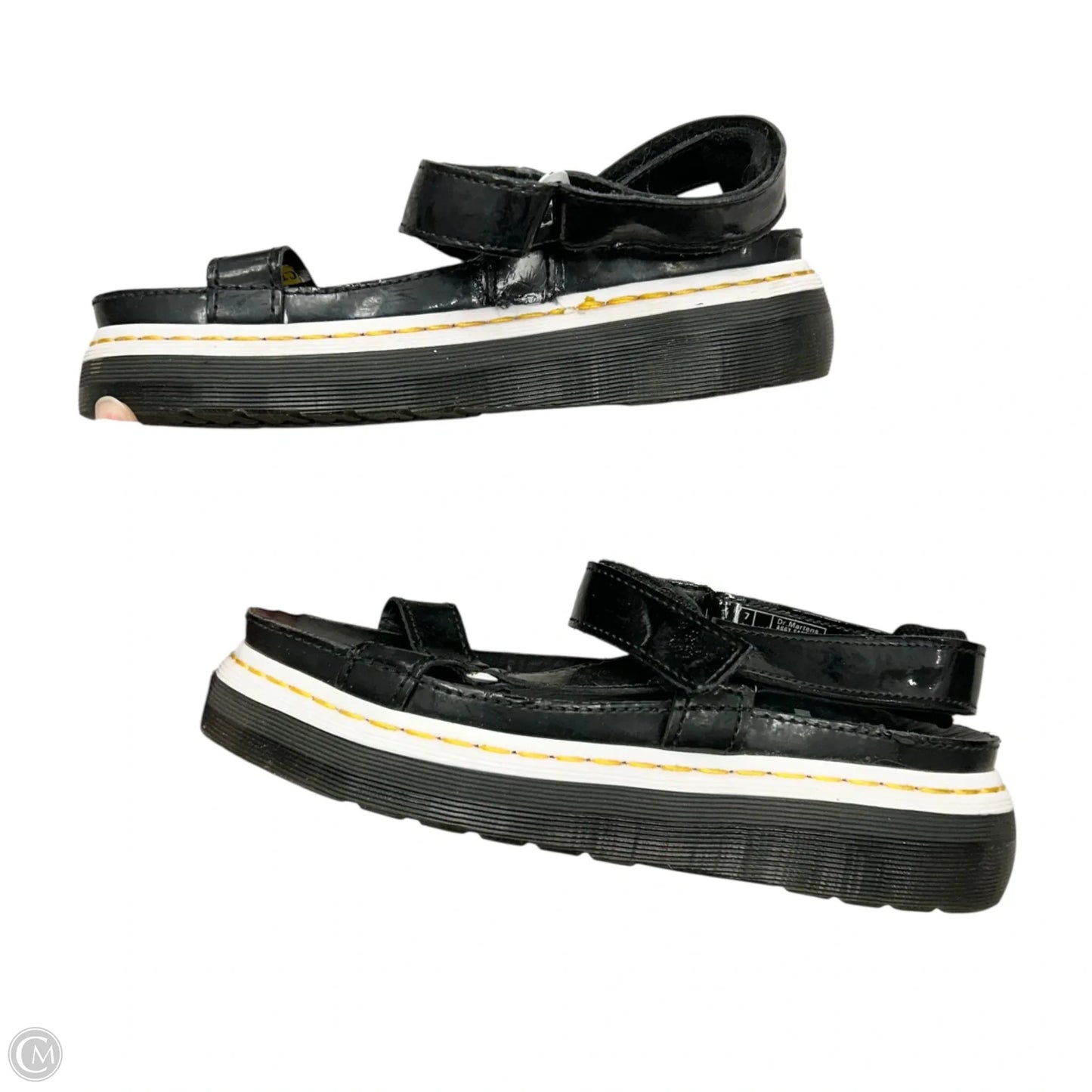 Sandals Heels Platform By Dr Martens In Black, Size: 9