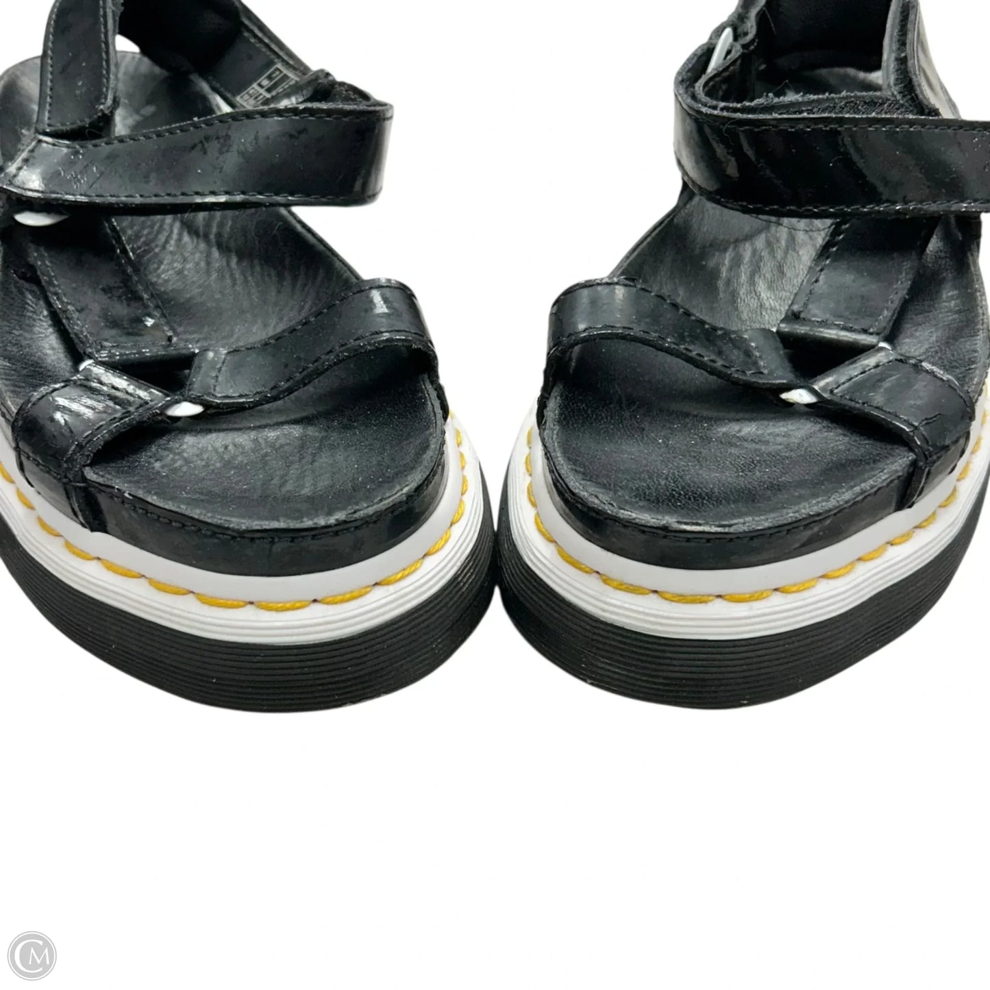 Sandals Heels Platform By Dr Martens In Black, Size: 9