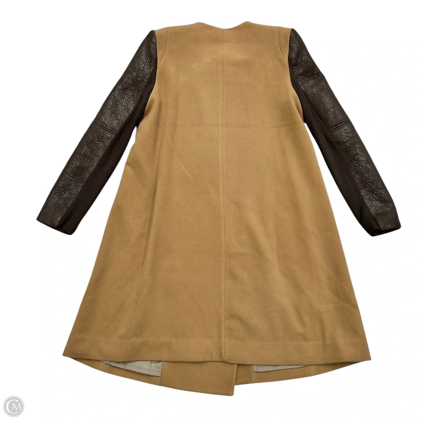 Coat Peacoat By Bcbgmaxazria In Brown & Tan, Size: M